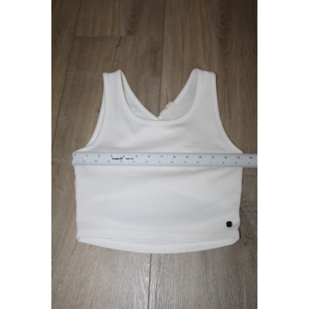 White Ribbed Tank Crop Top - Unbranded - Picture 5 of 7